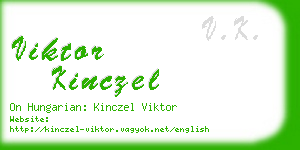 viktor kinczel business card